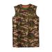 Men's Big & Tall Boulder Creek® Heavyweight Pocket Muscle Tee by Boulder Creek in Olive Camo (Size 7XL) Shirt