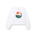 Levi's Kids Girls Sweatshirt LVG HIGH RISE RAGLAN CREW D410 white 12 Years