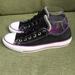 Converse Shoes | Converse All Star Low Top Lace Up Sneakers Size 6. | Color: Black/Purple | Size: 6