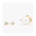 Kate Spade Jewelry | Kate Spade Love Game Arrow Asymmetrical Stud Earrings | Color: Gold/White | Size: Os