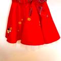 Disney Bottoms | Disney Minnie Mouse Skirt In Red W/ Plaid Bow Sz: S 5/6 | Color: Red | Size: Sg