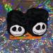 Disney Shoes | Disney Nightmare Before Christmas Jack Skellington Fuzzy Baby Booties | Color: Black/White | Size: 0-6 Months