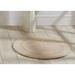 Lux Collections Bath Mat Rug 30" Round by Better Trends in Sand