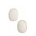 Kate Spade Jewelry | Kate Spade Pave The Way Studs Opaque White Earrings | Color: Gold/White | Size: White