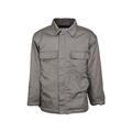 MCR Safety CHC1GLT Flame Resistant Insulated Chore Coat Modacrylic Quilted Lining 100percent Cotton Outer Gray L CHC1GLT