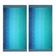 Cotton Craft Oversized Jacquard Woven Velour Beach Towel 40x70 Thick Luxurious Velour Pile 2 Pack Tile Blue Teal 500 grams 100% Pure Ringspun Cotton Brilliant intense vibrant colors Highly absorbent easy care machine wash Use for picnic poolside or as...