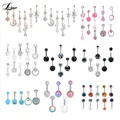 Lot d'anneaux de nombril pendants mignons piercing au nombril ensemble d'anneaux de nombril sexy