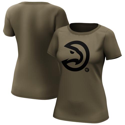 Atlanta Hawks Fanatics Branded Fashion Preferred Logo T-Shirt - Damen