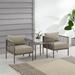 Cali Bay 3Pc Outdoor Wicker And Metal Chair Set - 27.5"x84"x31.5"