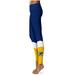 Women's Navy Kent State Golden Flashes Color Block Yoga Leggings