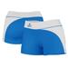 Women's Light Blue/White Buffalo Bulls Curve Side Shorties