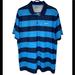 Nike Shirts | Nike Golf Dri-Fit Xl Standard Fit Blue Striped Short Sleeve Shirt Blue | Color: Blue | Size: Xl