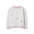 Joules Girl's Mackenzie (Toddler/Little Kids/Big Kids) Grey Embroidered Icons 5 (Little Kids)