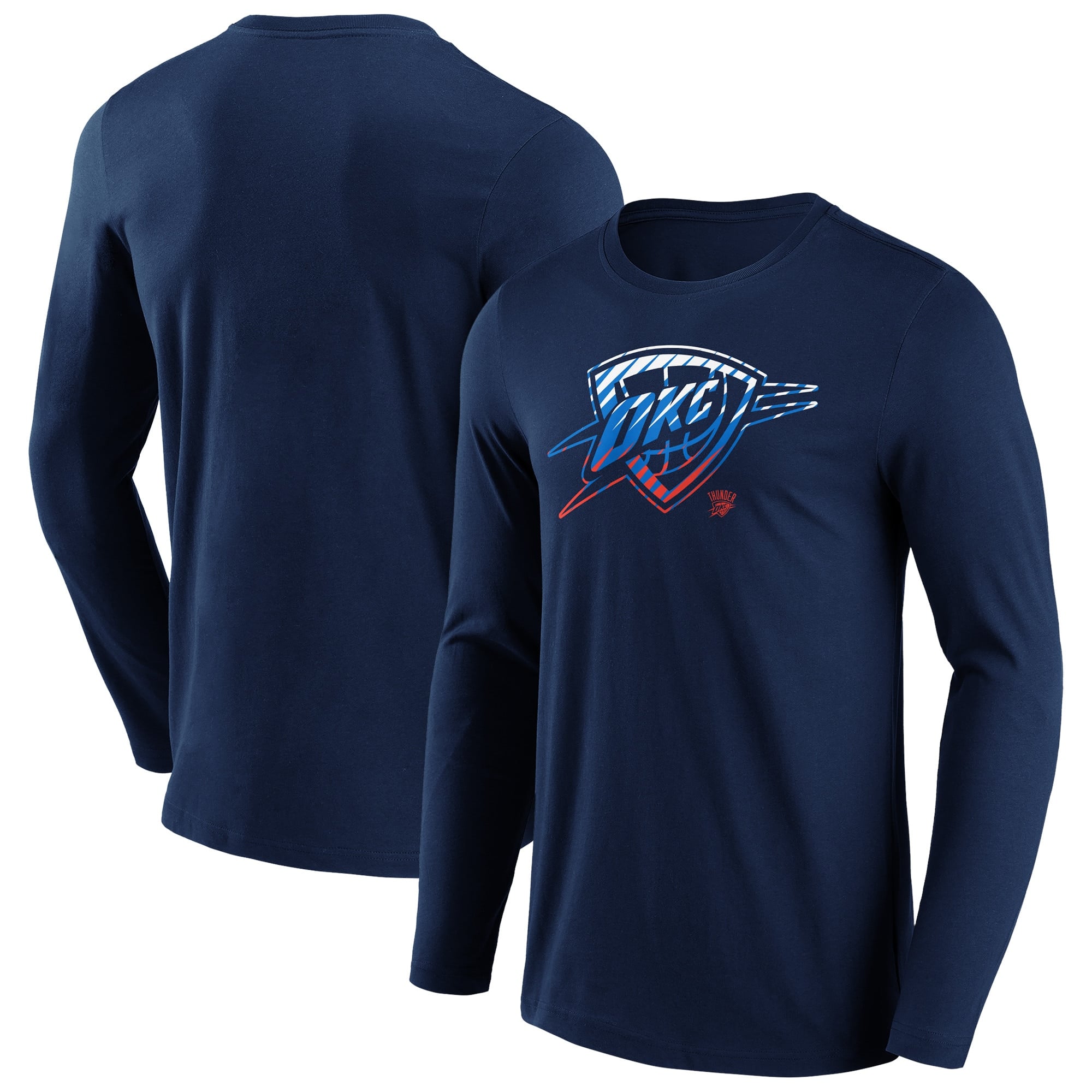 Oklahoma City Thunder Fade Graphic Long Sleeve T -Shirt - Herren