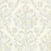 Shasta Grey Damask Wallpaper - 20.5in x 396in x 0.025in