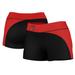 Women's Black/Red Texas Tech Red Raiders Curve Side Shorties