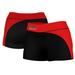 Women's Black/Red Tampa Spartans Plus Size Curve Side Shorts