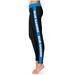 Women's Black/Royal MTSU Blue Raiders Side Stripe Yoga Leggings