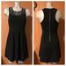 American Eagle Outfitters Dresses | American Eagle Outfitters Black Dress 4 Beaded Neckline | Color: Black/Silver | Size: 4