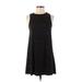 Forever 21 Casual Dress - A-Line High Neck Sleeveless: Black Solid Dresses - Women's Size Small