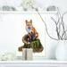 East Urban Home The Clever Fox Illustration - Unframed Painting on Metal in Green | 20 H x 12 W x 2 D in | Wayfair B359ADF55C4B45C297CA18A88538A3EF