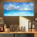 East Urban Home Bright Waters & Sky Panorama - Unframed Graphic Art on Metal in Blue | 12 H x 28 W x 2 D in | Wayfair