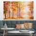 East Urban Home Autumn Everywhere Forest - Multipanel Landscape Large Metal Wall Art Metal in Green | 1 D in | Wayfair