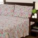 Winston Porter Horrell Cotton Sheet Set Vintage Bedding Bohemian Wildflower in Pink/Green/Yellow | California King | Wayfair