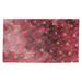 Latitude Run® Galle Planets & Stars Non-Slip Indoor Door Mat Metal in Red/Pink/Brown | Rectangle 2'1.5" x 3'4" | Wayfair