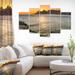 East Urban Home Ipanema In Rio De Janeiro Sunset - Multipanel Extra Large Seascape Metal Wall Decor Metal | 1 D in | Wayfair