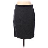 J.Crew Wool Skirt: Gray Marled Bottoms - Women's Size 4