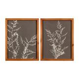 Stratton Home Decor Modern Farmhouse Set of 2 Botanical Wildflowers Framed Wall Art - Stratton Home Decor S44935