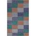 Checkered Gabbeh Kashkoli Oriental Area Rug Hand-knotted Wool Carpet - 4'1" x 6'4"