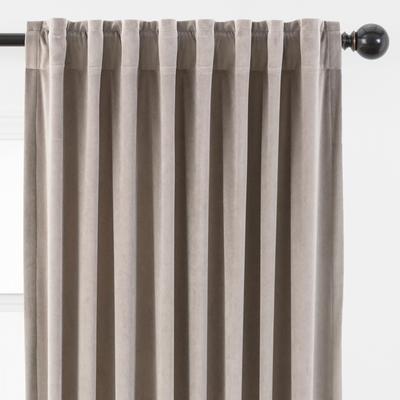 Chanasya Velvet Room Darkening Window Curtain Panel Pair (Set of 2)