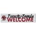 White Boston College Eagles 10'' x 40'' Friends & Family Welcome Sign