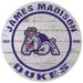 White James Madison Dukes 20'' x Indoor/Outdoor Weathered Circle Sign