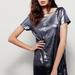 Free People Dresses | Free People | Drenched In Sequins Shift Dress | Color: Gray/Silver | Size: M