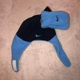 Nike Accessories | ***Last Chance***Nwt! Nike Infant 2 Pc Cap & Mittens | Color: Black/Blue | Size: Osbb