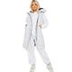 Hamishkane Ladies Quilted Longline Jacket Puffer Padded Zip Up Hooded Gilet Coat Bodywarmer White