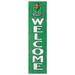 Kelly Green Marshall Thundering Herd 12'' x 48'' Welcome Outdoor Leaner