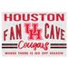 White Houston Cougars 24'' x 34'' Fan Cave Wood Sign