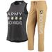 Women's Concepts Sport Gold/Black Army Black Knights Tank Top & Pants Sleep Set