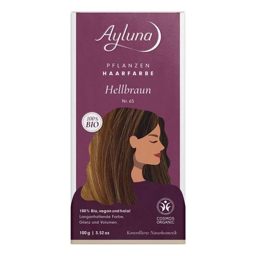 Ayluna Naturkosmetik – Haarfarbe – Nr.65 Hellbraun Pflanzenhaarfarbe 100 g