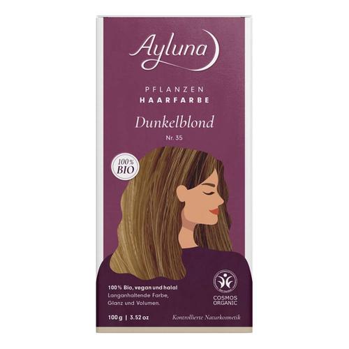 Ayluna Naturkosmetik – Haarfarbe – Nr.35 Dunkelblond Pflanzenhaarfarbe 100 g