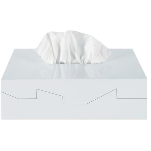 Silhouette' Tissue-Box aus abs in weiß 24,8 x 12,8 x 8 cm - Spirella