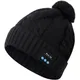 Bonnet Bluetooth bonnet en tricot doux Pom Pom haut-parleurs et Microphone intégrés pour le