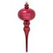 The Holiday Aisle® 8" x 2.75" Shiny Finial Ornament Plastic in Red | 2.75 H x 2.75 W x 0.21 D in | Wayfair 8E95D2E863EF4A3A8253C88A9462173F