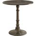Round Transitional MDF and Metal Bistro Dining Table - 30 H x 30 W x 30 L Inches