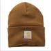 Carhartt Accessories | Carhartt Brown Men's Acrylic Watch Hat *New | Color: Brown/Tan | Size: Os