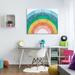 Stupell Industries Kids' Abstract Watercolor Pattern Rainbow Blue Green Pink XXL Stretched Canvas Wall Art By Daphne Polselli Canvas | Wayfair